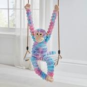 Gibby The Tiedye Cheeky Hanging Monkey Soft Toy 70Cm image