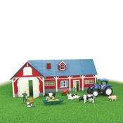 My Farm Red Barn And Animal Playset With New Holland Tractor image