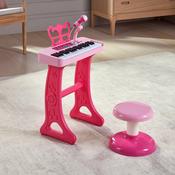 Big Steps Keyboard And Stool Pink