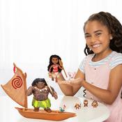 Disney Princess Dolls Petite Storytelling Deluxe Moana And Maui Set image