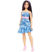 Barbie Fashionistas Doll 231 With Purple Hair &amp; Denim Butterfly Dress image