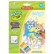 My First Crayola Puzzle Set Colour &amp; Erase Bluey