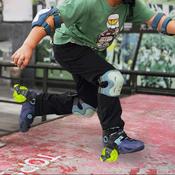 Mii Go Flashing Roller Wheeled Shoe Green Skates With Lights