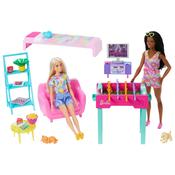 Barbie Games Room Playset With 2 Dolls image