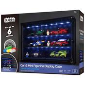 Build-It Car &amp; Mini Figure Display Case Led Cabinet