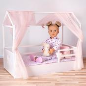 Our Generation Canopy Bed With Floral Bedding image