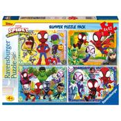 Ravensburger Marvel Spidey &amp; His Amazing Friends Jigsaw Puzzles Bumper Pack 4 X 42 Pieces image