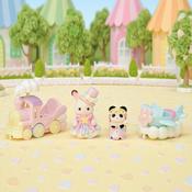 Sylvanian Families Amusement Park Ride Plane And Train Set