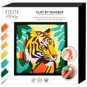 Clay By Number Craft Kit Tiger image
