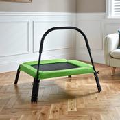 My First Trampoline With Handle Green