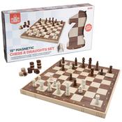 15 Inch Magnetic Chess &amp; Draughts Set image