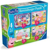 Ravensburger Peppa Pig &amp; Evie Jigsaw Puzzles 4 In A Box image