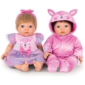 Tiny Treasures Baby Doll Clothes Forest Fawn Outfit Twin Pack image