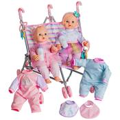 Baby Doll &amp; Twins Stroller Set