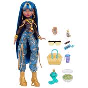 Monster High Cleo De Nile Fashion Doll In Cargo Pants With Pet Hissette And 7 Accessories image