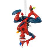 Hallmark Collectable Marvel Spider-Man Tangled In Fairy Lights Ornament image
