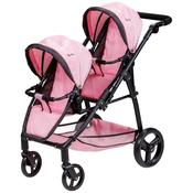 Silver Cross Baby Doll Twin Pram Pink And Black image