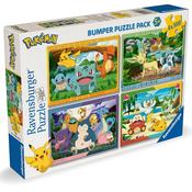 Ravensburger Pokemon Jigsaw Puzzles Bumper Pack 4 X 100 Pieces image