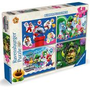 Ravensburger Super Mario Wonder Jigsaw Puzzles Bumper Pack 4 X 100 Pieces image