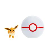 Pokémon Clip N' Go Poké Ball With Eevee Battle Figure image