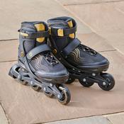Blindside Inline Skates Black And Gold Uk Size 2 - 4 image