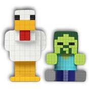 Goo Jit Zu Minis Minecraft Chicken Jockey Zombie &amp; Chicken 2 Pack