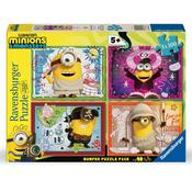 Ravensburger Minions &amp; Monsters Jigsaw Puzzles Bumper Pack 4 X 100 Pieces