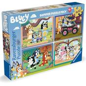Ravensburger Bluey Jigsaw Puzzles Bumper Pack 4 X 42 Pieces image