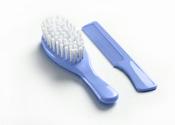 Baby Hair Brush &amp; Comb Set Blue