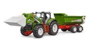 Bruder Roadmax Tractor With Frontloader And Rear Tipper image