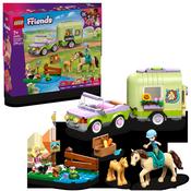 Lego® Friends Horse &amp; Baby Foal Trailer Toy Set 42695 image