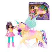 Unicorn Academy Wing Magic Ava &amp; Leaf 11,4 Cm Poseable Doll And 12,7 Cm Unicorn With Wings image