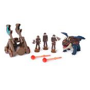 Dreamworks Dragons, Trial Of Flame, Blazing Battles Catapult Blast Gronckle Playset image