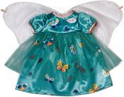 Baby Born Green Fairy Dress With Butterfly Appliques &amp; Fabric Wings Clothing Suitable For Dolls Of Size 43 Cm image