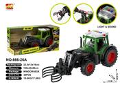 Lights &amp; Sounds Bale Grab Tractor With Friction Powered Wheels