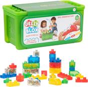 Jelly Blox Stash 'N Stack 2 In 1 Storage Box With 30 Sensory Building Blocks