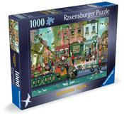 Ravensburger Riverside Town 1000 Piece Jigsaw Puzzle image