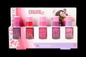 Create It! Nail Polish Pink 5 Pack image