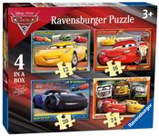 Ravensburger Disney Pixar Cars 3, 4 In A Box (12, 16, 20, 24 Piece) Jigsaw Puzzles image