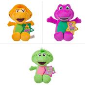 Fisher-Price Barney's World 8-Inch Plush Barney, Baby Bop And Billy Toy Dinosaur Assortment image