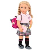 Our Generation Deluxe Poseable School Doll &amp; Book Hally image