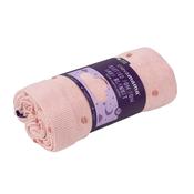 Clevamama Knitted Pom Pom Baby Blanket 80X100 Cm - Pink image