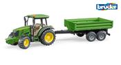 Bruder 1:16 John Deere 5115M Tractor With Tipping Trailer
