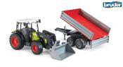 Bruder 1:16 Claas Nectis 267F With Front Loader &amp; Trailer