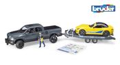 Bruder Ram 2500 Power Wagon And Bruder Roadster Racing Team