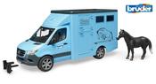 Bruder Mercedes-Benz Animal Transporter With 1 Horse