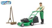 Bruder Gardener With Mower &amp; Accessories