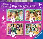 Ravensburger Disney Princess 4 In A Box (12, 16, 20, 24 Piece) Jigsaw Puzzles image