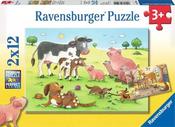 Ravensburger Farm Animals 2X12 Piece Jigsaw Puzzles image