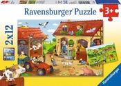 Ravensburger On The Farm 2X12 Piece Jigsaw Puzzles image